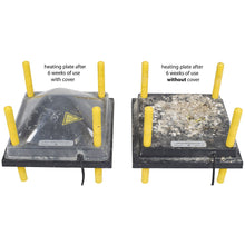 Lade das Bild in den Galerie-Viewer, Küken Wärmeplatte (klein) mit Schutzhaube in 25 x 25 cm
